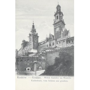 Kraków - Widok Katedry na Wawelu, ok. 1900