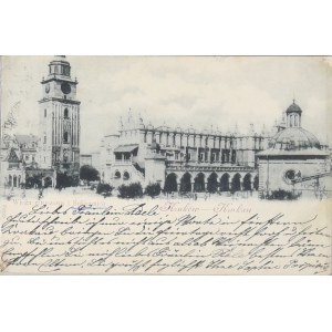 Kraków - Wieża ratuszowa i Sukiennice, 1897