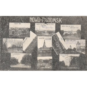 Nowo-Radomsk - Kartka wielowidokowa, ok. 1915