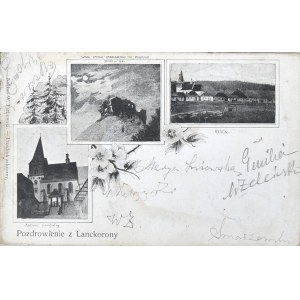 Lanckorona - Kartka wielowidokowa, ok. 1900