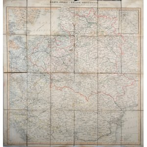 Karta Polski i krajów ościennych, 1861