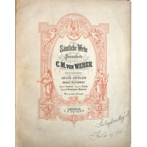Weber, C.[arl] M.[aria] - Samtliche Werke fur Pianoforte, ok. 1910