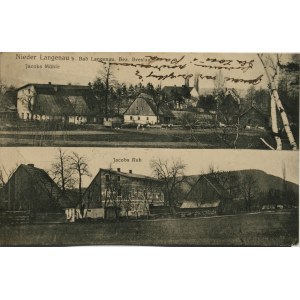 Wrocław - Bad Langenau - Młyn Jakuba & zabudowania, 1912