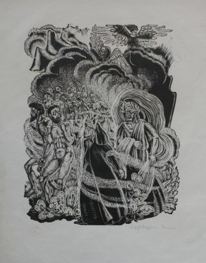 Stefan Mrożewski, Ilustracja do „Boskiej komedii” Dantego. Czyściec, Pieśń XVI