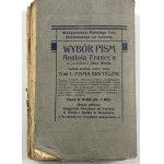 France Anatol, Wybór pism t. I-III