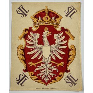 Barwna plakieta Towarzystwa Szkoły Ludowej [TSL. Kraków 1918]