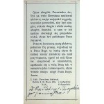 św. Franciszku patryarcho ubogich [imprimatur 1894] [dedykacja]