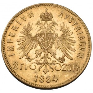 FJI. 1848-1916, 8 zlatník 1884 b.z.