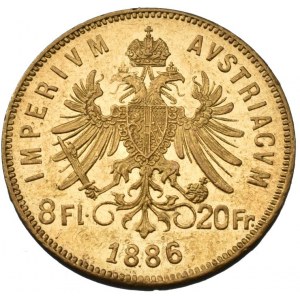 FJI. 1848-1916, 8 zlatník 1886 b.z.