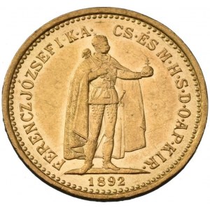 FJI. 1848-1916, 10 koruna 1892 KB