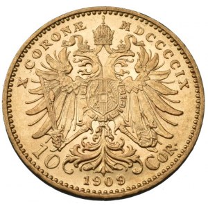 FJI. 1848-1916, 10 koruna 1909 b.z.