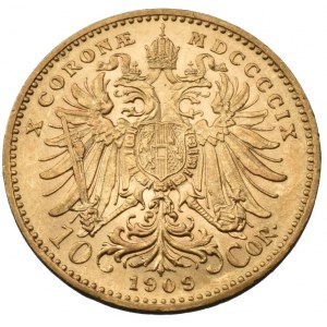 FJI. 1848-1916, 10 koruna 1909 b.z.