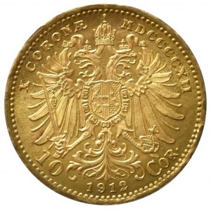 FJI. 1848-1916, 10 koruna 1912 b.z.