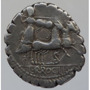 Lucius Procilius Filius, 80 př. Kr., denár serratus