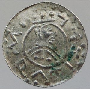 Vratislav II. 1061-1092, denár Cach 354 široká koruna