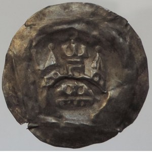 Přemysl Otakar II. 1253-1278, brakteát neznámý, podobný jako Cach 840-841