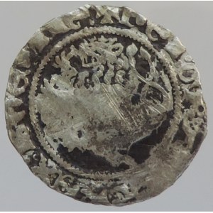 Jan Lucemburský 1310-1346, půlgroš typu koruna/lev, Smolík 1
