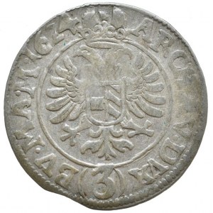 Ferdinand II. 1619-1637, 3 krejcar 1624 Praha