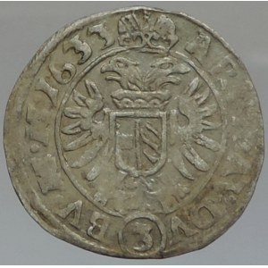 Ferdinand II. 1619-1637, 3 krejcar 1633 Praha