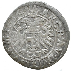 Ferdinand II. 1619-1637, 3 krejcar 1636 Praha