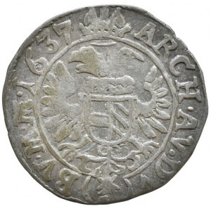 Ferdinand II. 1619-1637, 3 krejcar 1637 Praha