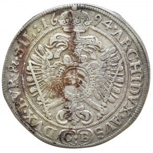 Leopold I. 1657-1705, XV krejcar 1694 CB Břeh