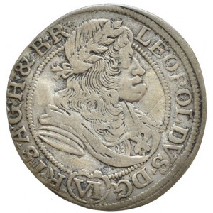 Leopold I. 1657-1705, VI krejcar 1677 SHS Vratislav