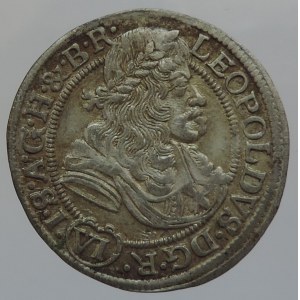 Leopold I. 1657-1705, VI krejcar 1677 SHS Vratislav