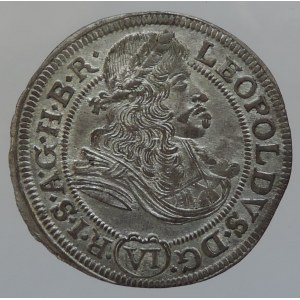 Leopold I. 1657-1705, VI krejcar 1675 F.I.K. Opolí