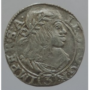 Leopold I. 1657-1705, 3 krejcar 1660 Kutná Hora