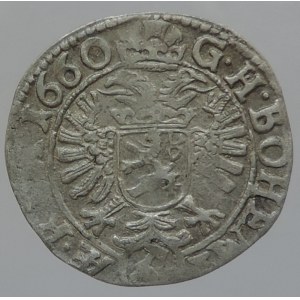 Leopold I. 1657-1705, 3 krejcar 1660 Kutná Hora