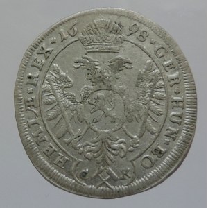 Leopold I. 1657-1705, 3 krejcar 1698 CK Kutná Hora