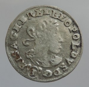 Leopold I. 1657-1705, 3 krejcar 1659 GW Kladsko