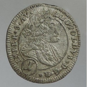 Leopold I. 1657-1705, 1 krejcar 1704 Kutná Hora
