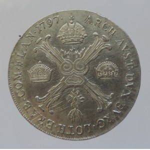 František II. 1792-1835, 1/2 tolar křížový 1797 C