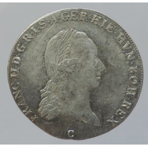 František II. 1792-1835, 1/4 tolar křížový 1797 C