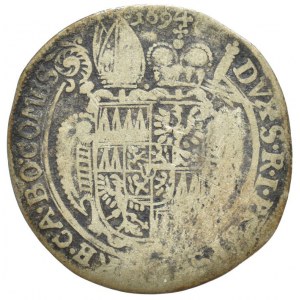 Olomouc biskupství, Karel II. Liechtenstein 1664-1695, XV krejcar 1694 SAS