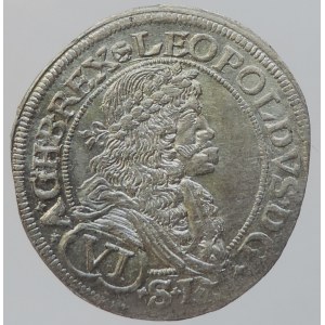 Leopold I. 1657-1705, VI krejcar 1677 Vídeň