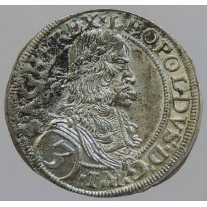 Leopold I. 1657-1705, 3 krejcar 1670 Vídeň