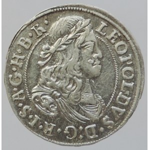 Leopold I. 1657-1705, 3 krejcar 1671 Hall