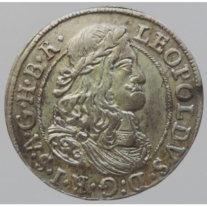 Leopold I. 1657-1705, 3 krejcar 1674 Hall