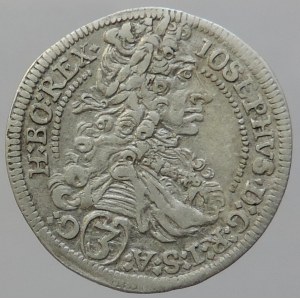 Josef I. 1705-1711, 3 krejcar 1711 IA Graz