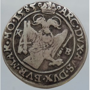 Rudolf II. 1576-1611, 1/4 tolar 1585 KB
