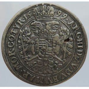 Leopold I. 1657-1705, 1/2 tolar 1699 KB