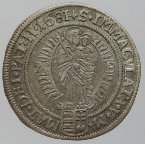 Leopold I. 1657-1705, VI krejcar 1681 NB Nagybánya