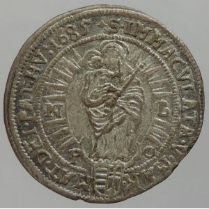 Leopold I. 1657-1705, VI krejcar 1685 NB-PO Nagybánya