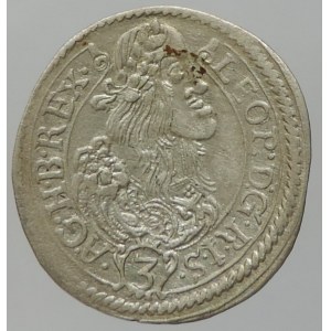 Leopold I. 1657-1705, 3 krejcar 1662 KB
