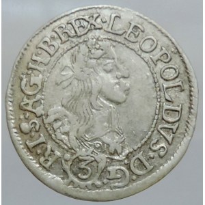 Leopold I. 1657-1705, 3 krejcar 1665 KB