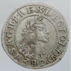 Leopold I. 1657-1705, 3 krejcar 1667 KB