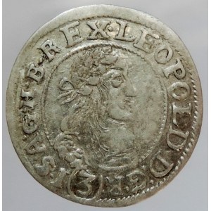 Leopold I. 1657-1705, 3 krejcar 1668 KB
